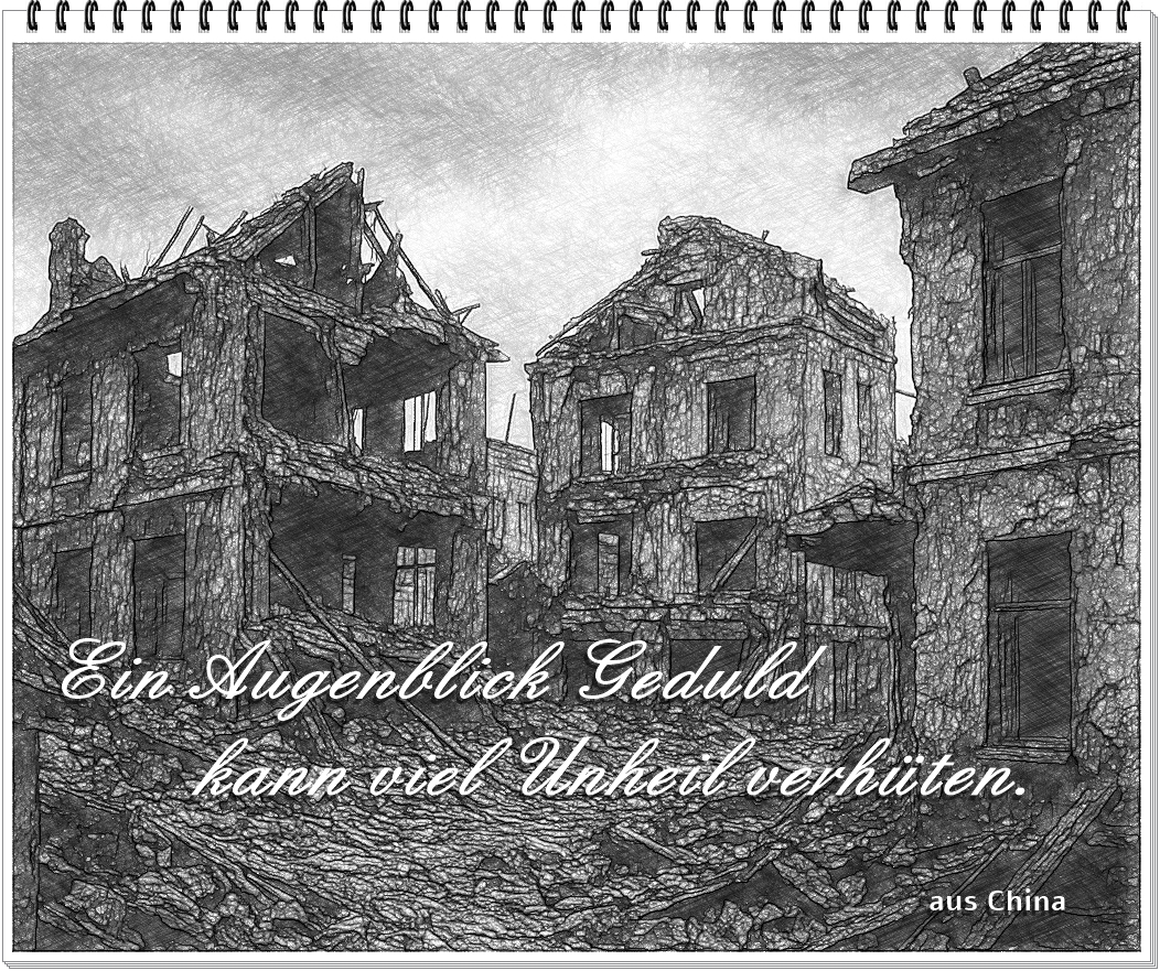 zerstörte Häuser Zeich mR